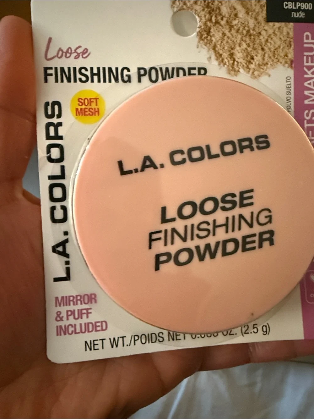 L.A. COLORS Loose Finishing Powder - Pink Compact